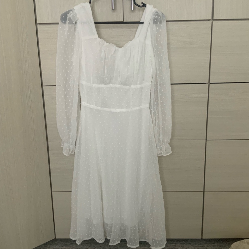 Amazon white dress new w tags